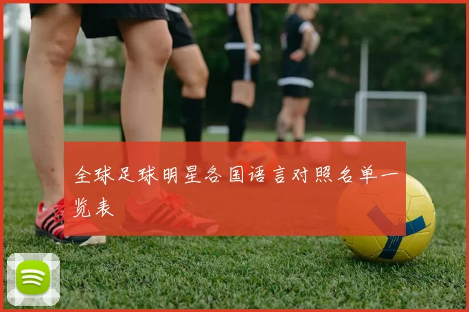 全球足球明星各国语言对照名单一览表